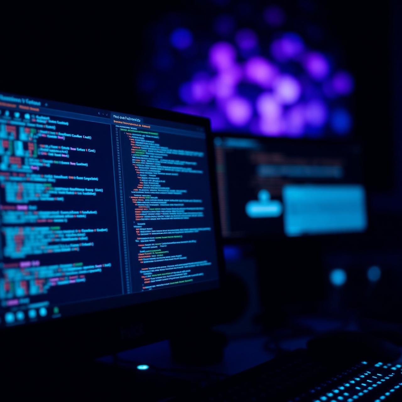 Arquitectura de software y código en pantalla